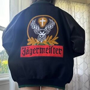 RARE VTG wool-leather jacket